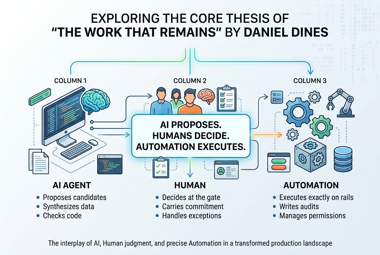 The Work That Remains: Human Judgment, AI, and the Next Enterprise Architecture
