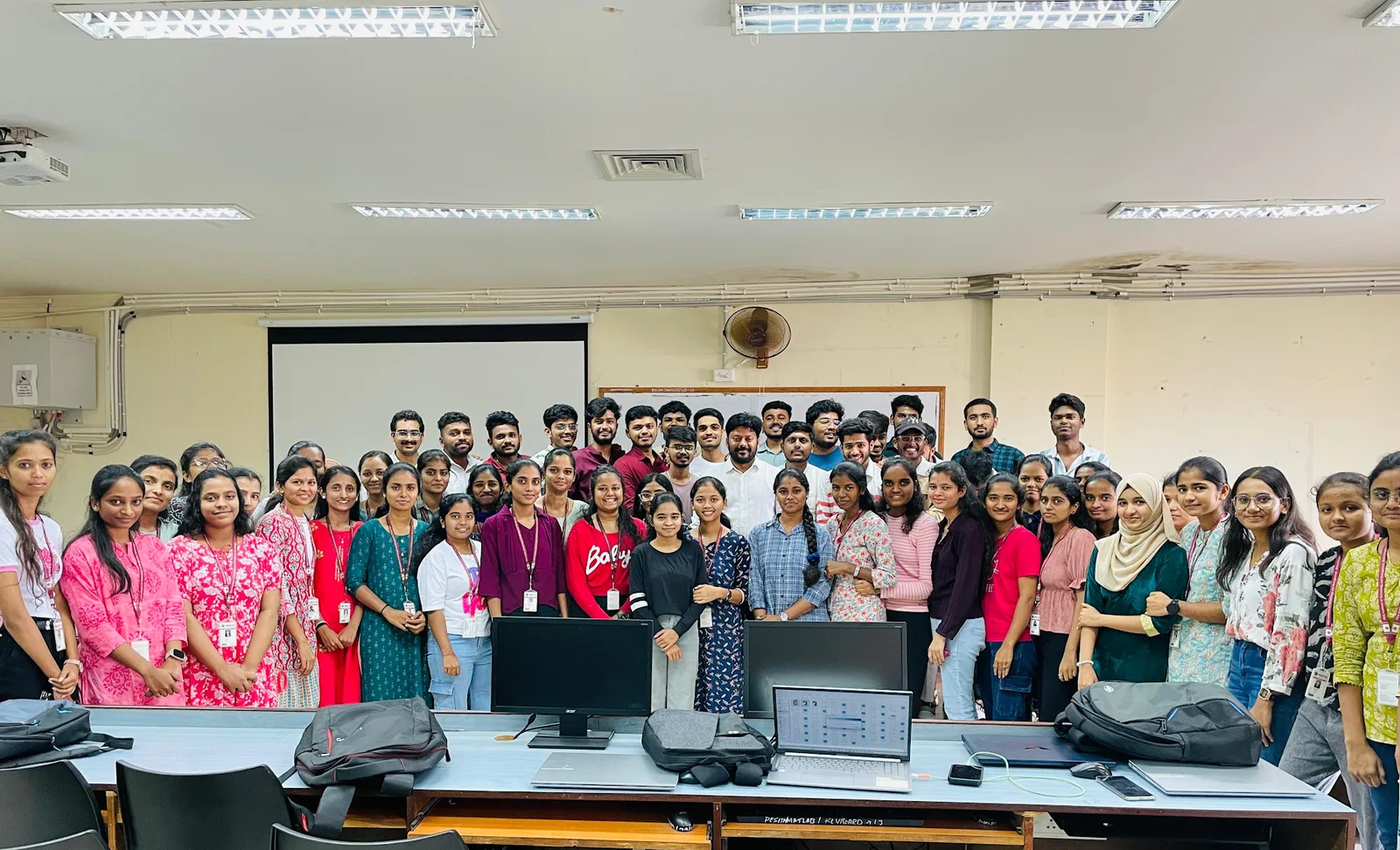 College training in progress